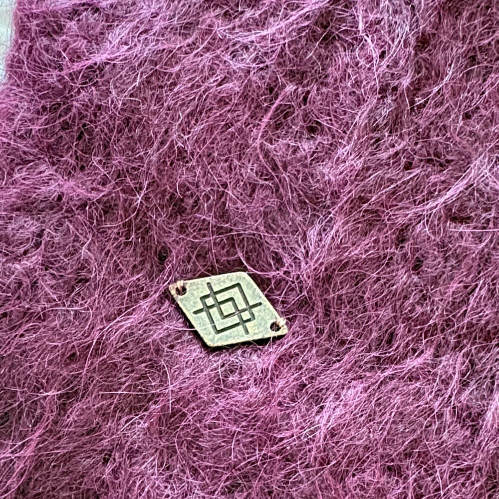 Luxurious Alpaca Wool Purple Women's Scarf Wrap